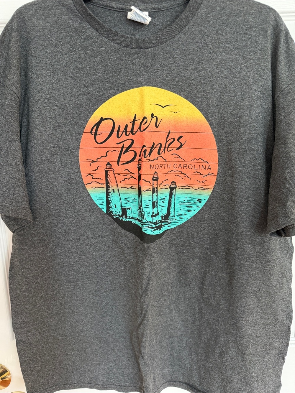 OBX Gray Crewneck T Shirt